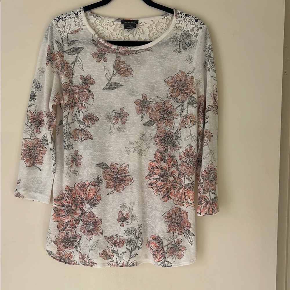 Floral Lace Women's Top